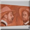 A28. “Toulouse Meets Lautrec” painting by R. Connor. 